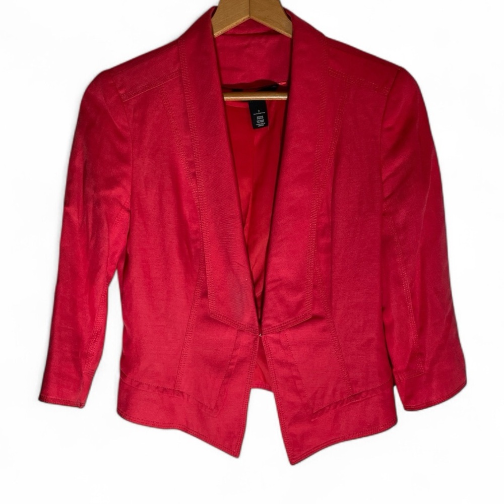 W1- White House Black Market Vibrant Blazer Size 2 Small suit jacket